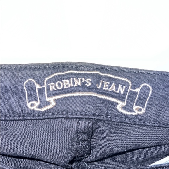 Black Shimmer Pants with Gold Button - Picture 5 of 6